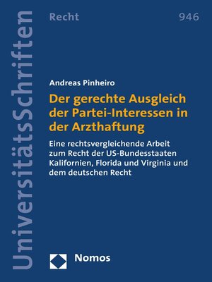 cover image of Der gerechte Ausgleich der Partei-Interessen in der Arzthaftung